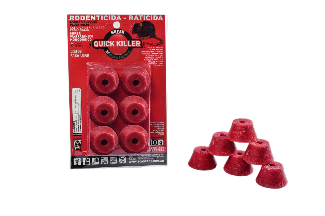 Bloque Parafinico Quick Killer blister x100gr 